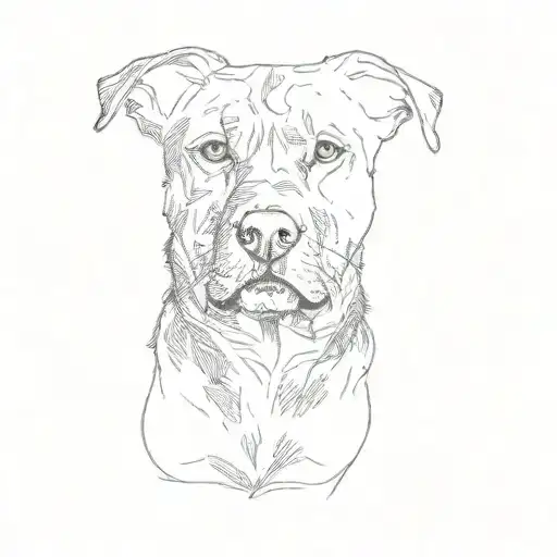 A Black And White Dog