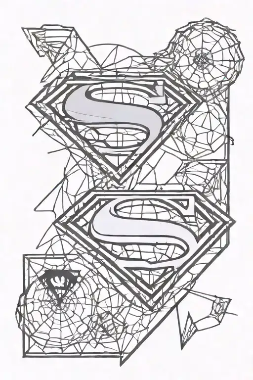 Superman & Spiderman Symbol Integrated