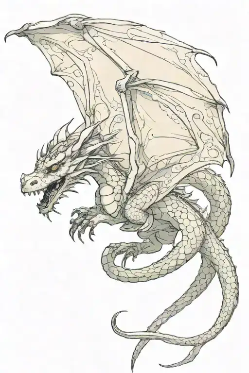 Feminine Dragon Flying