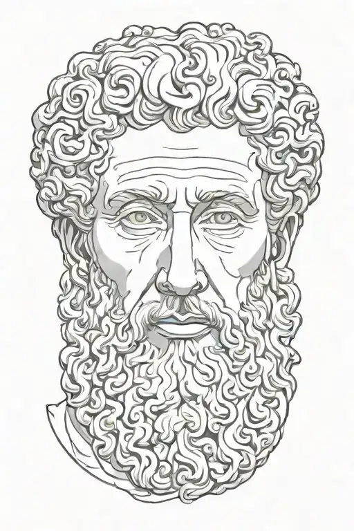 Marcus Aurelius Half Face
