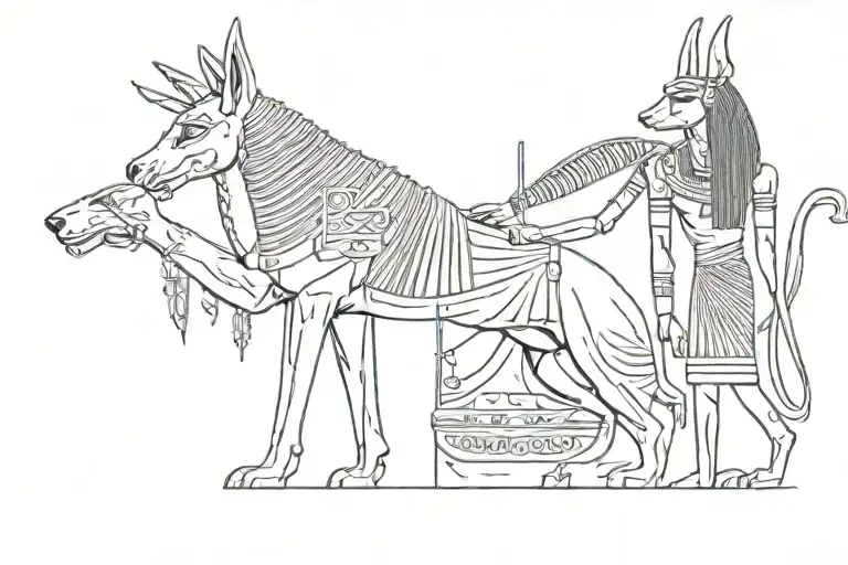 Anubis And Ra Egyptian God