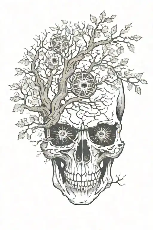 Tree Skull Eye