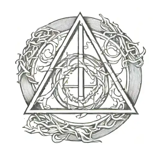 Deathly Hallows Symbol Intertwined