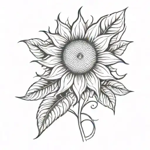 Sun And Sunflower