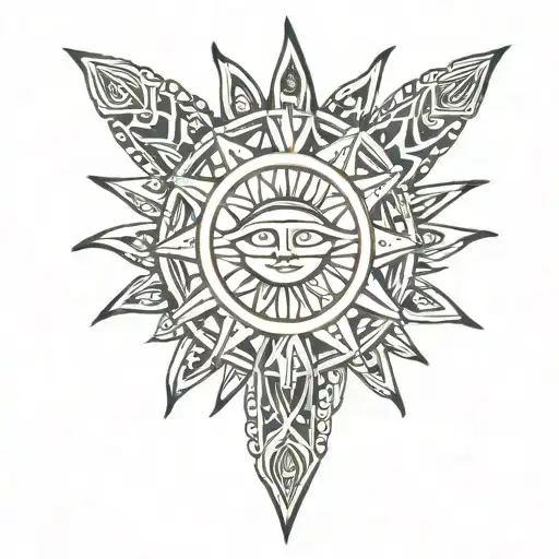 Sun Tribal Marks
