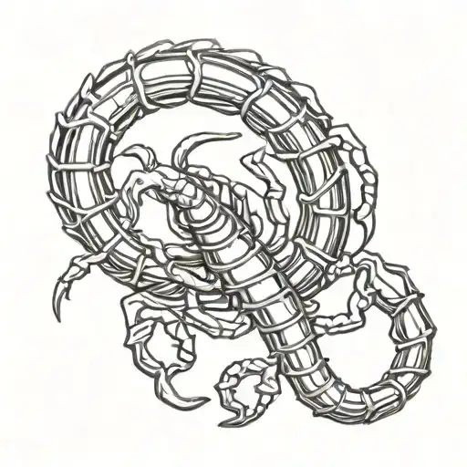Mbf Initials With Scorpion
