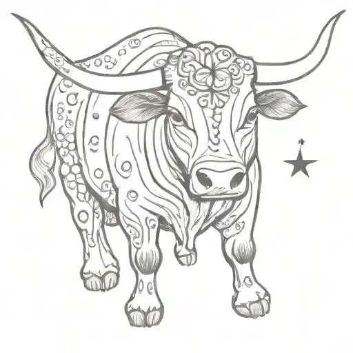 Celebrating The Birth Of My Daughter - Astrology Symbols Bull
