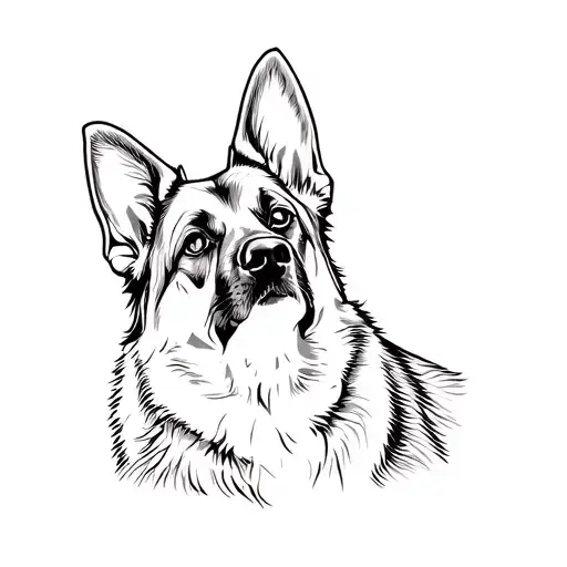 A German Shepherd Dog