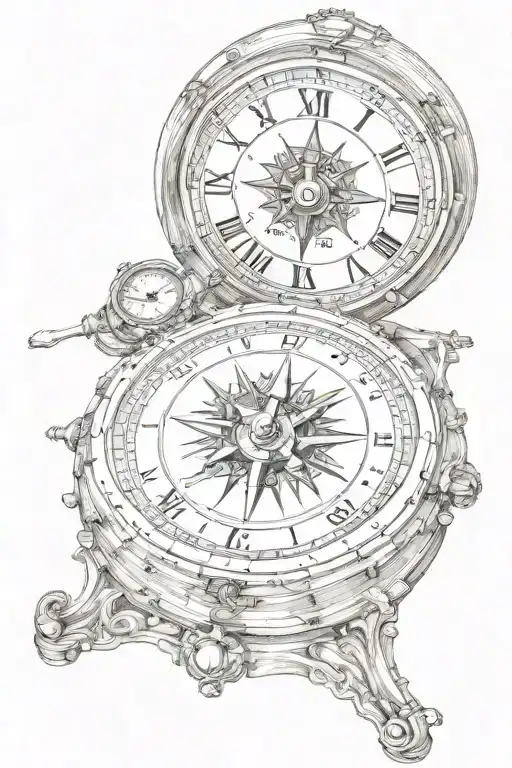 Compass Clock Inside