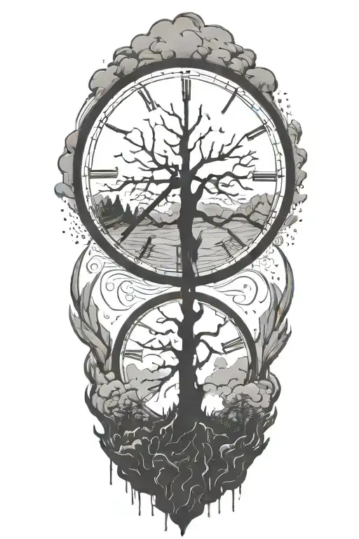 Peace And Lightining Storm And Time And Nature