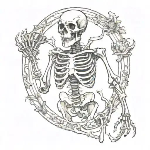 Skeleton Medieval Style