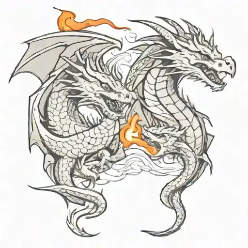 Dragons Breathing Fire