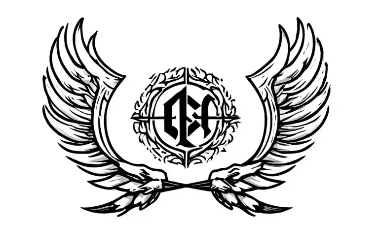 Tribute Of Brotherhood Emblem With Initials