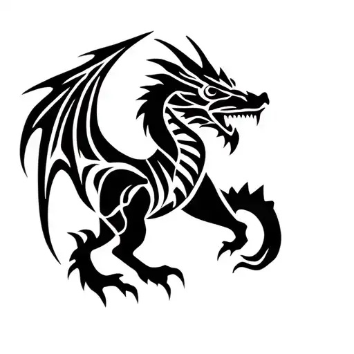 Norse Beerdragon In Urnes Style