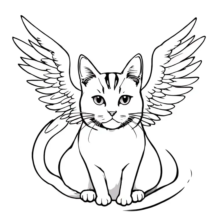 Cat With Angel Wings
