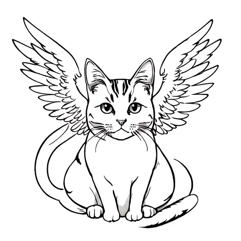 Cat With Angel Wings
