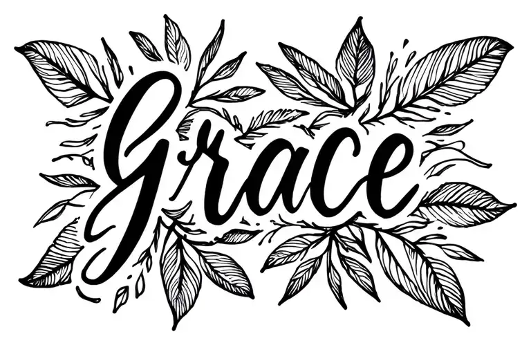 Minimalist Grace Written In Elegant Script