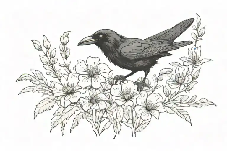 Raven And Lilly Flower