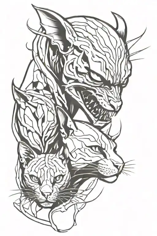 Venom And Cat Sphynx