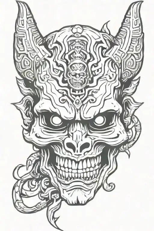 Oni Mask Skull