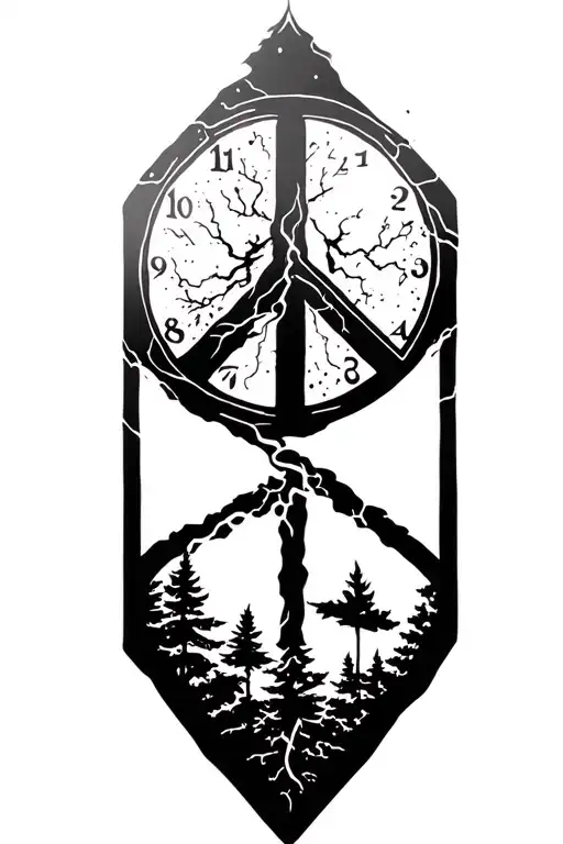 Peace And Lightining Storm And Time And Nature