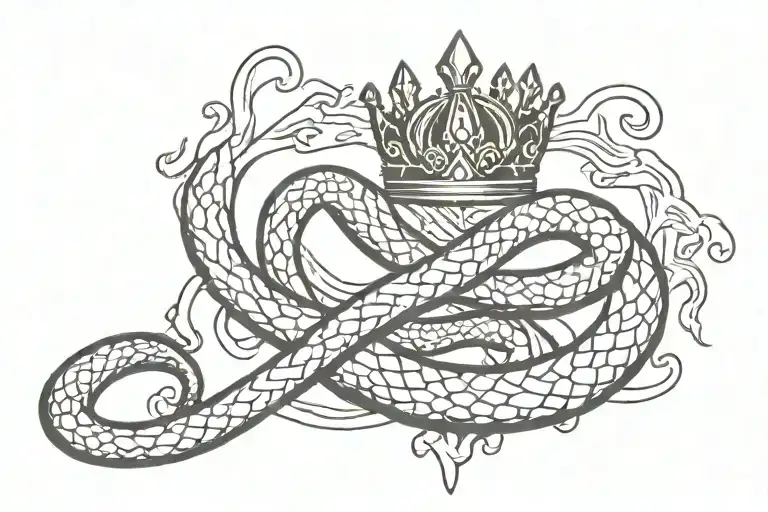 The Cruel Prince Themed Crown Snake And Sword
