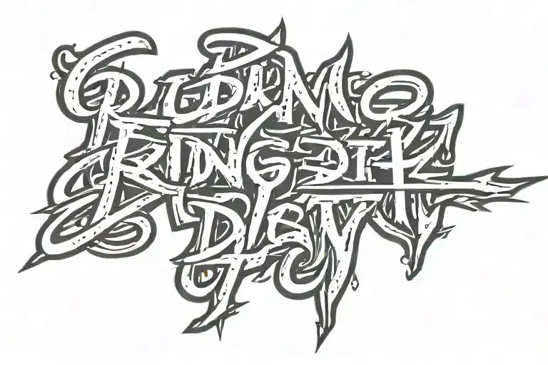 Riding Dirty Written With Ugk Album In Graffiti Font Gangsta Style