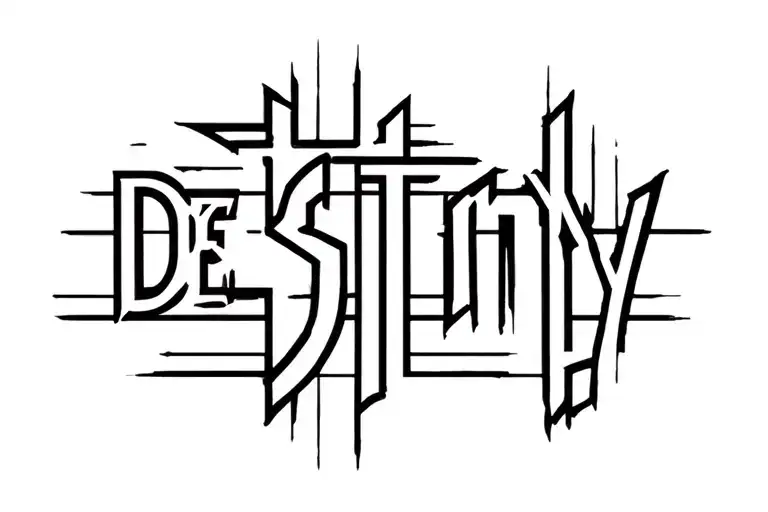 Destiny Word Written