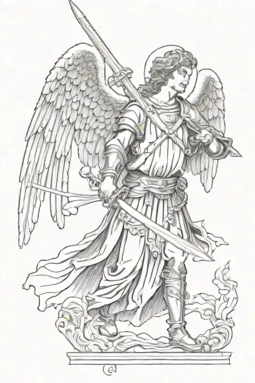 Archangel Micheal With Sword