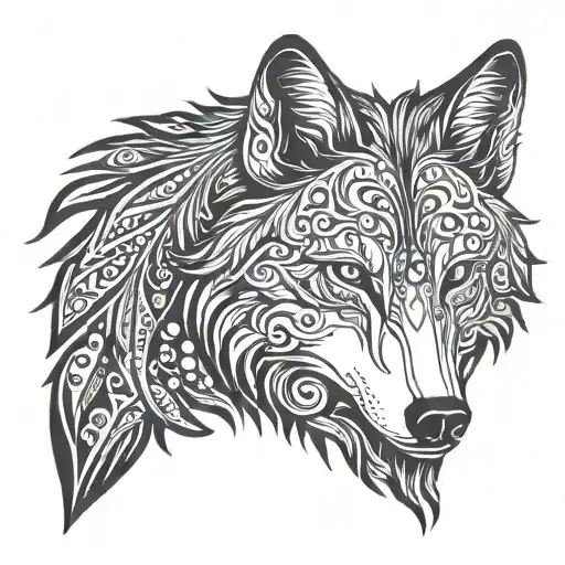 Coverup Wolf Svg