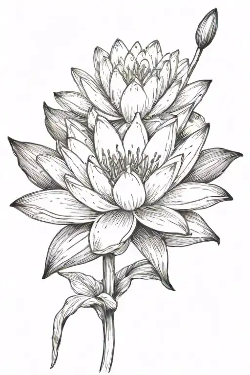 Lily If The Valley With Water Lily Flower