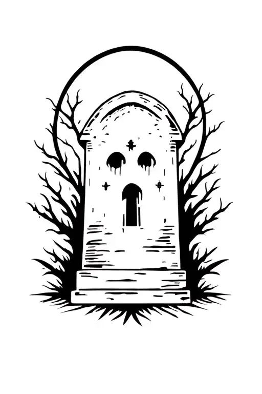 Graveyard Tatoo Design