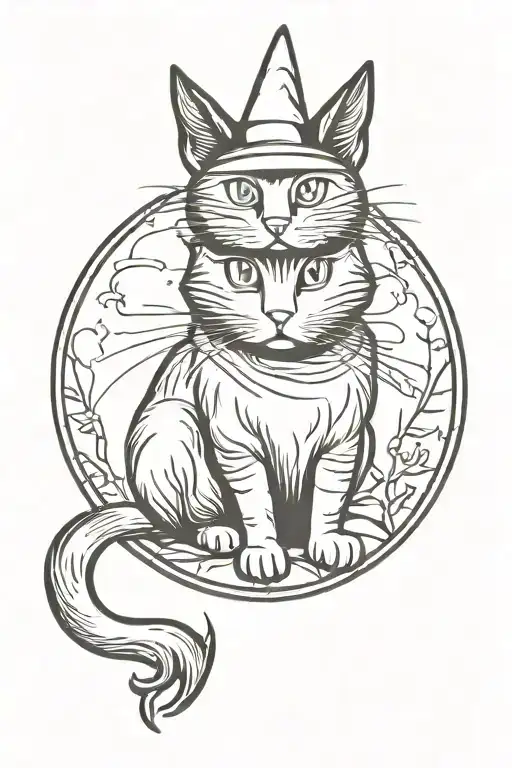 Traditional Witch Cat