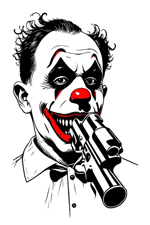 Clown With Gun