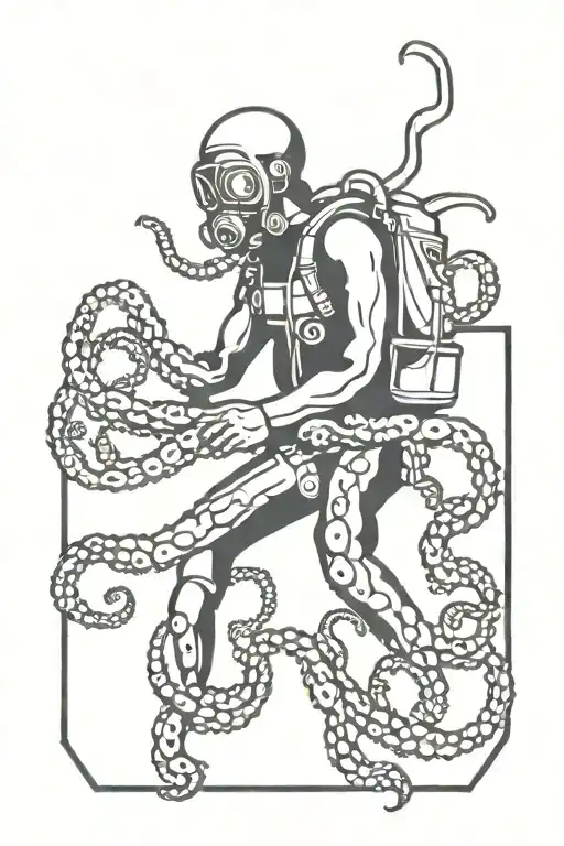 Scubadiver Vs Octopus