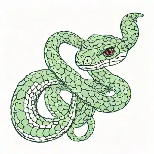 Slytherin Snake Wrapped