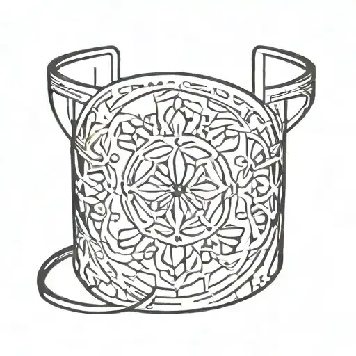 Think Line Feminine Arm Cuff