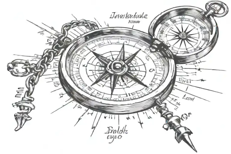 Messy Compass With Bible Verse