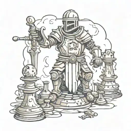 Knight Chess Piece Zombie