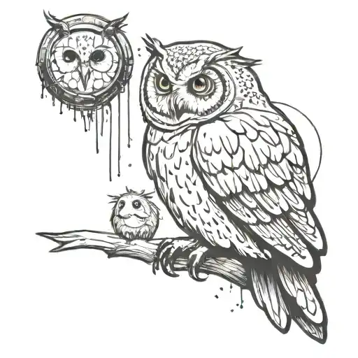 Owl & Dead Mouse