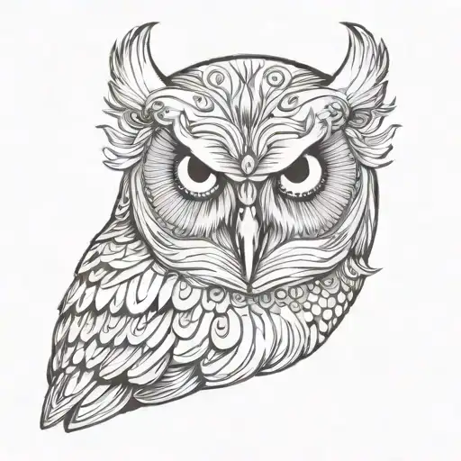 Owl Skull Wearing