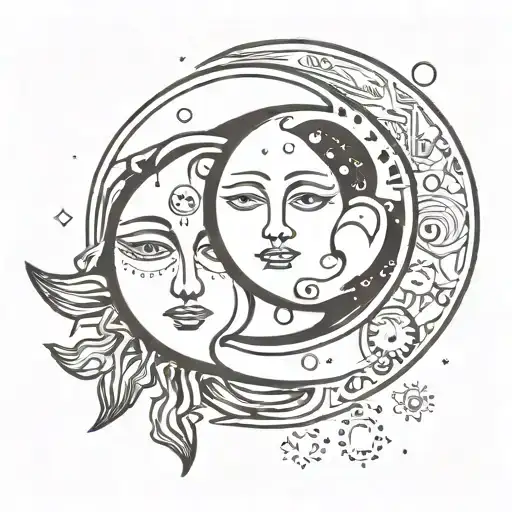 Sun And Moon For Couple