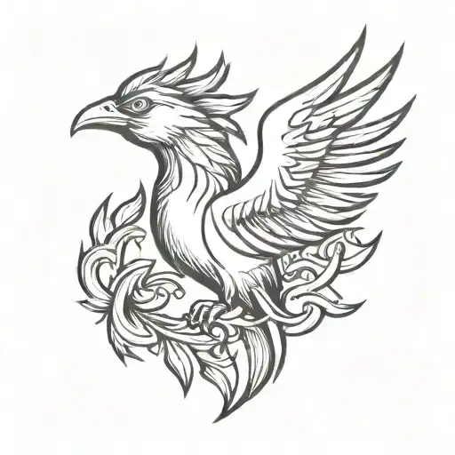 Phoenix With Crown