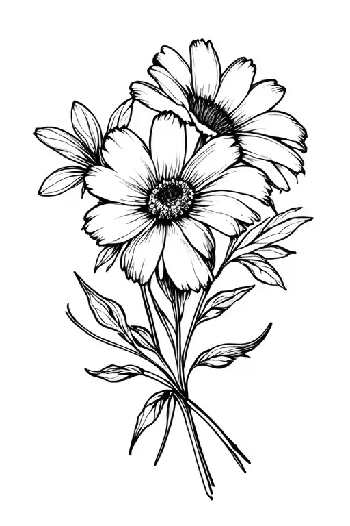 April August And November Birth Flower Bouquet