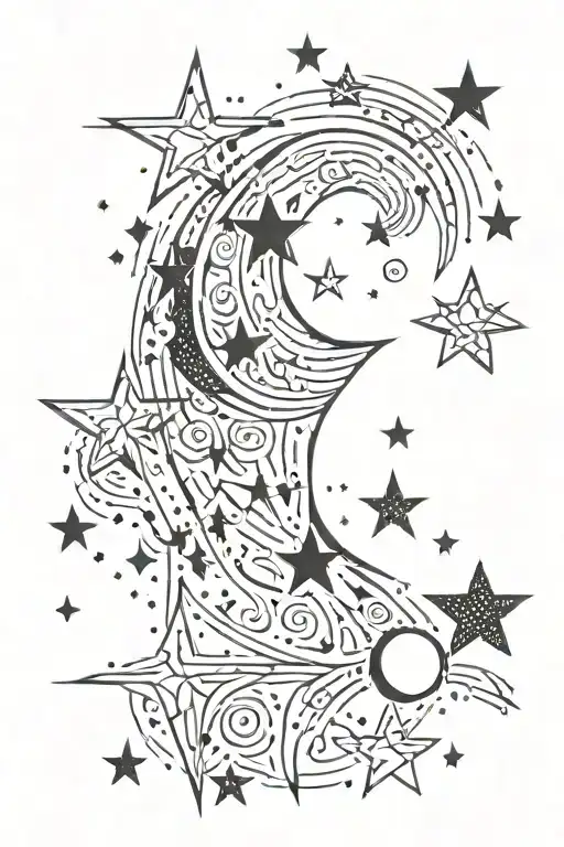 Moon And Stars