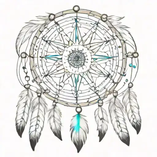 Compass Calf Dream Catcher