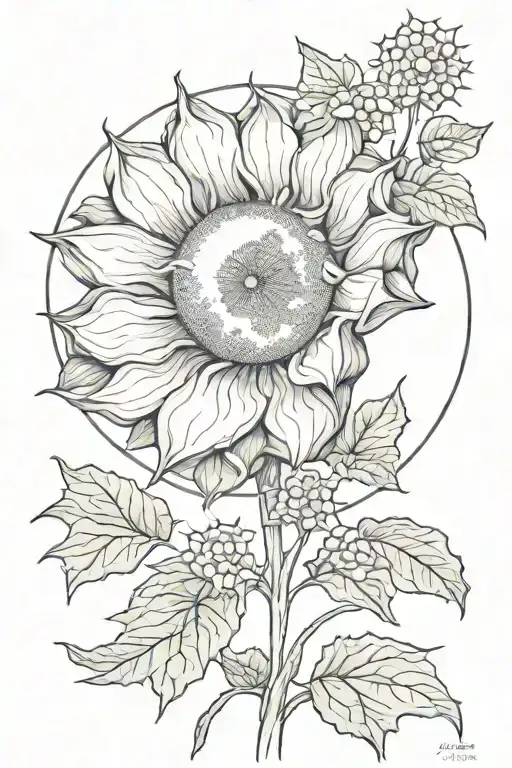 Moon Flower Sun Rising