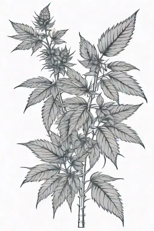 Cannabis Plant Growing