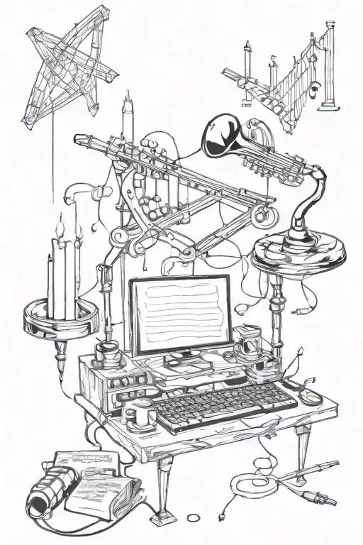 Music Producer And Forex Trading Candles And Jupitter And 24 Number