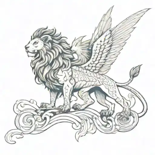 Lion And A Pheonix
